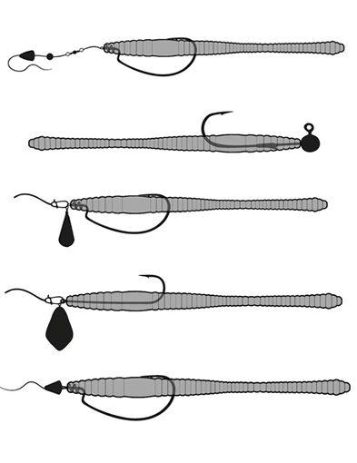 6.5cm Libra Lures Fatty D Worm Käse – Bild 2
